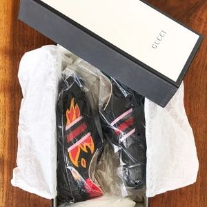 Gucci ace flames sneakers